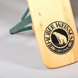 Huber Weisses päähineen kannatin, luonnonväri, vihreä metallirunko