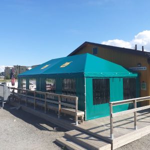 paviljonitelk konstruktsioonraamiga