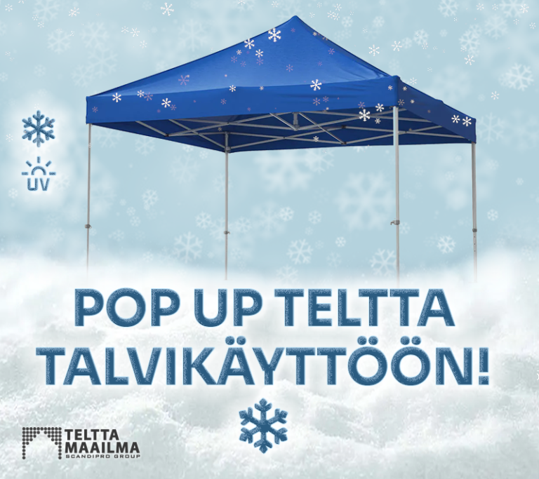Pop Up teltta talvikäyttöön!
