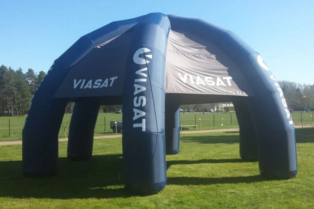 Uppblåsbara tält